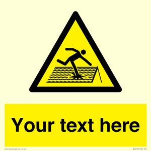 Custom Figure on Roof Sign